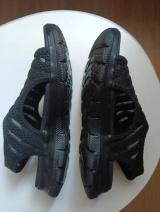 Sandalias Skechers Flex-Lite Negras yoga foam