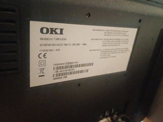 Televisión OKI Negra