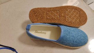 Alpargatas vaqueras elásticas azules