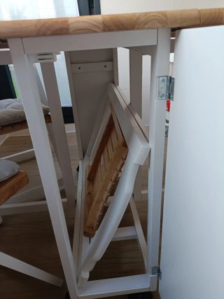 Mesa plegable madera con 4 sillas