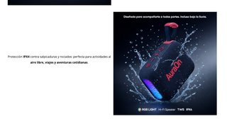Altavoz Bluetooth AuraOn MiniGo Azul 5W