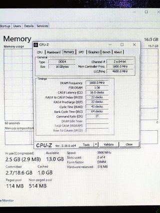 XPG 16GB 3600MHz 2x8GB ADATA GAMMIX D10 ram DDR4