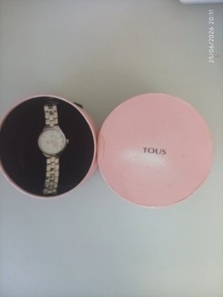 Reloj Tous Muffins Rosa y Plateado.
