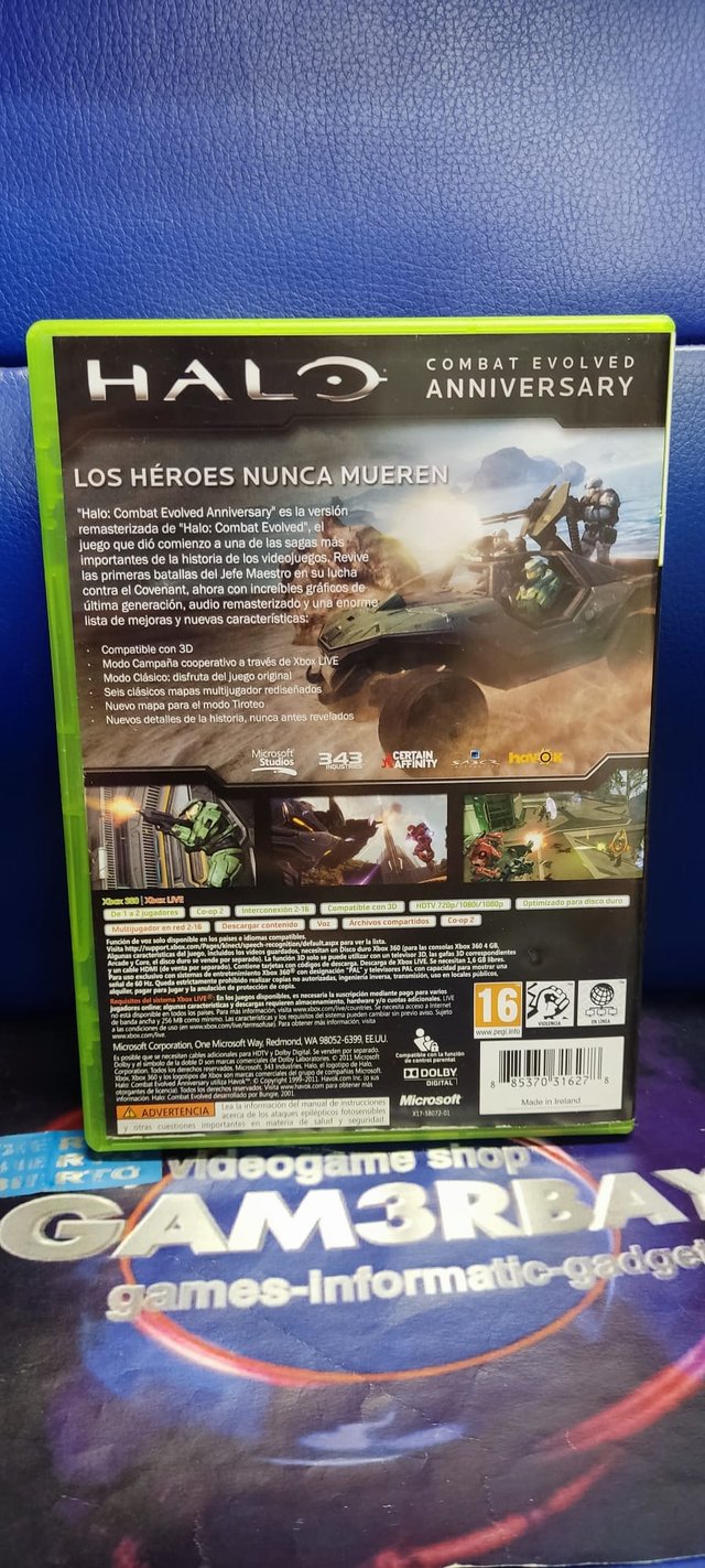 HALO COMBAT EVOLVED ANNIVERSARY XBOX 360 PAL ESPAÑ