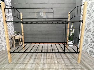 Litera Doble Cama de Madera y Metal 90x190cm