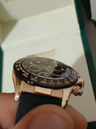 Reloj Rolex Daytona Oro Rosa Negro