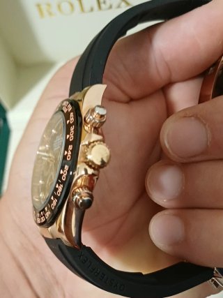Reloj Rolex Daytona Oro Rosa Negro