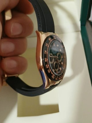 Reloj Rolex Daytona Oro Rosa Negro