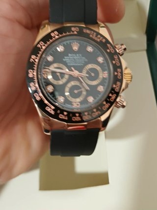 Reloj Rolex Daytona Oro Rosa Negro