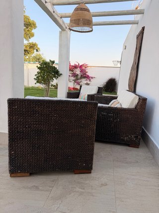 Conjunto de exterior de ratan
