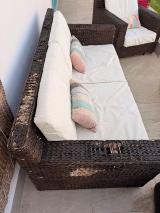 Conjunto de exterior de ratan