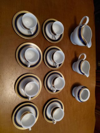 Juego de Tazas de Café y Té Porcelana