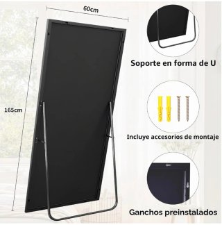 Espejo de pie 165x60cm Marco Minimalista