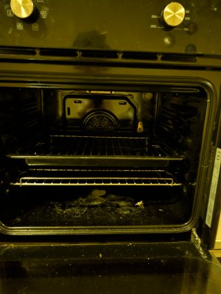 Horno de cocina negro