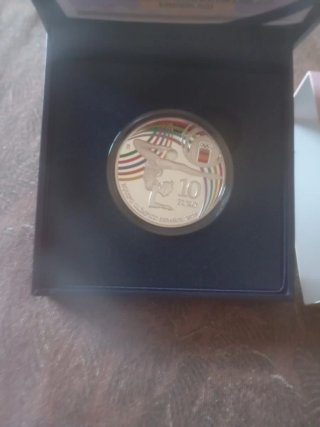 Moneda Plata Proof Equipo Olímpico Español 2024