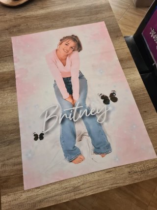 Póster Tela Britney Spears 70x100cm Baby