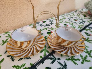 Juego de té Tú y yo de porcelana