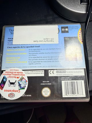 Juego Nintendo DS Training For Your Eyes