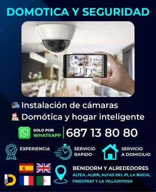 INSTALACIÓN DE CÁMARAS Y DOMÓTICA