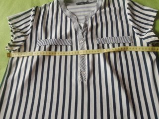 Blusa Strategga Rayas Manga Corta