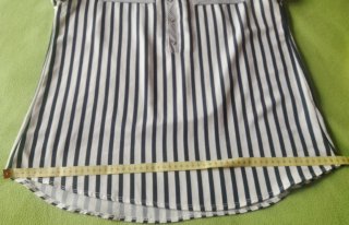 Blusa Strategga Rayas Manga Corta