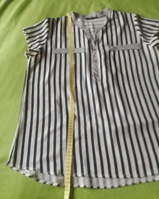 Blusa Strategga Rayas Manga Corta