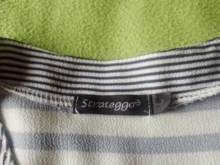 Blusa Strategga Rayas Manga Corta