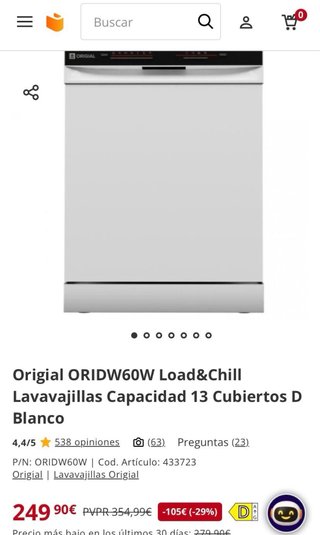 Lavavajillas ARTICA