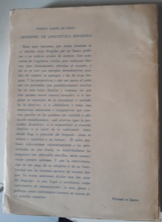 Lecciones linguistica española (garcia de diego)