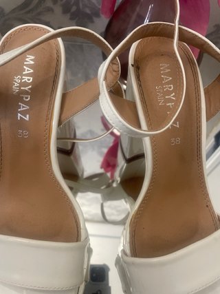 Zapatillas Marypaz Blancas Talla 38