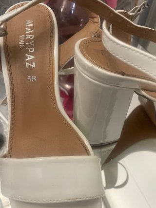 Zapatillas Marypaz Blancas Talla 38