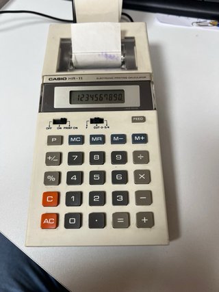 Calculadora Casio HR-11 Vintage