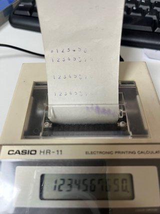 Calculadora Casio HR-11 Vintage