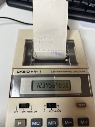 Calculadora Casio HR-11 Vintage