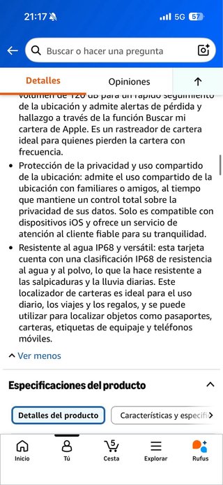 Wallet Tracker Card -Rastreador Tarjeta 4 unidades