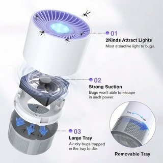 Lámpara eléctrica anti mosquitos led usb NUEVA