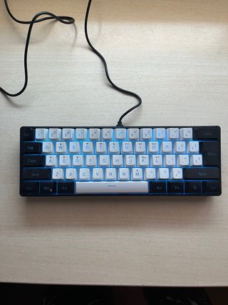 SNPURDIRI Teclado Gaming RGB 60% Compacto