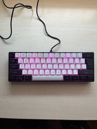 SNPURDIRI Teclado Gaming RGB 60% Compacto