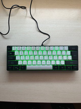 SNPURDIRI Teclado Gaming RGB 60% Compacto