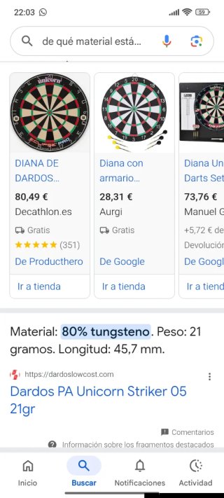Diana de dardos Unicorn Striker