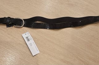 Cinturón strass negro. Talla 85. Sin estrenar
