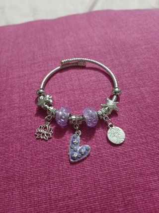Pulsera Acero Inoxidable 316 Corazón y Flor