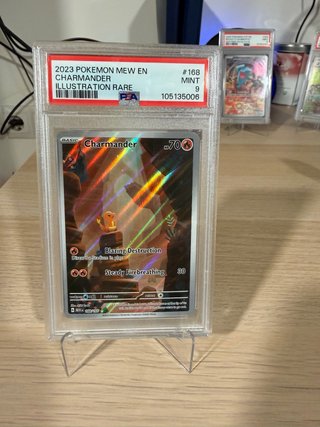 Carta Pokémon Charmander 168 PSA 9