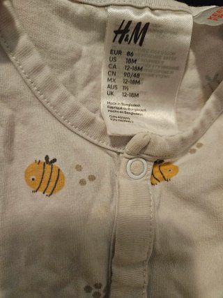 Pijamas H&M una pieza estampado animal