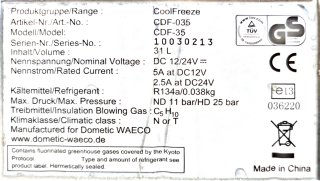 Nevera WAECO CoolFreeze CDF-35