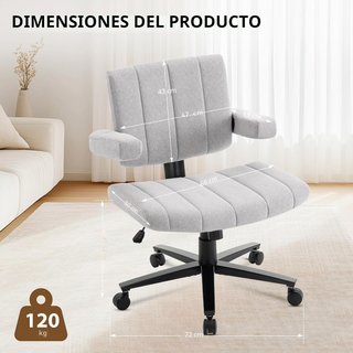 Silla de oficina con reposabrazos