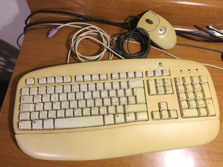 Tastiera Logitech PS/2 + Mouse Beige