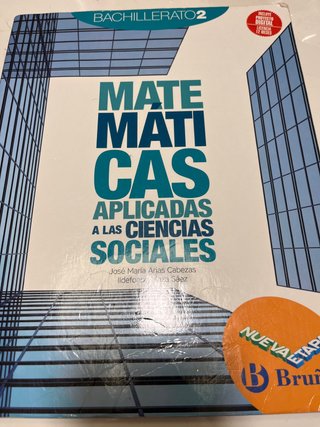 Matemáticas aplicadas a las ciencias sociales, ...
