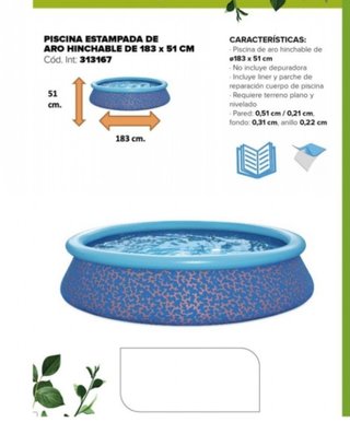 PISCINA TOI MUY BARATA Y CON MUCHOS REGALOS