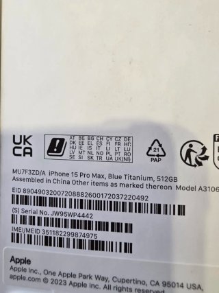 iPhone 15 Pro Max 512GB Azul Titanio